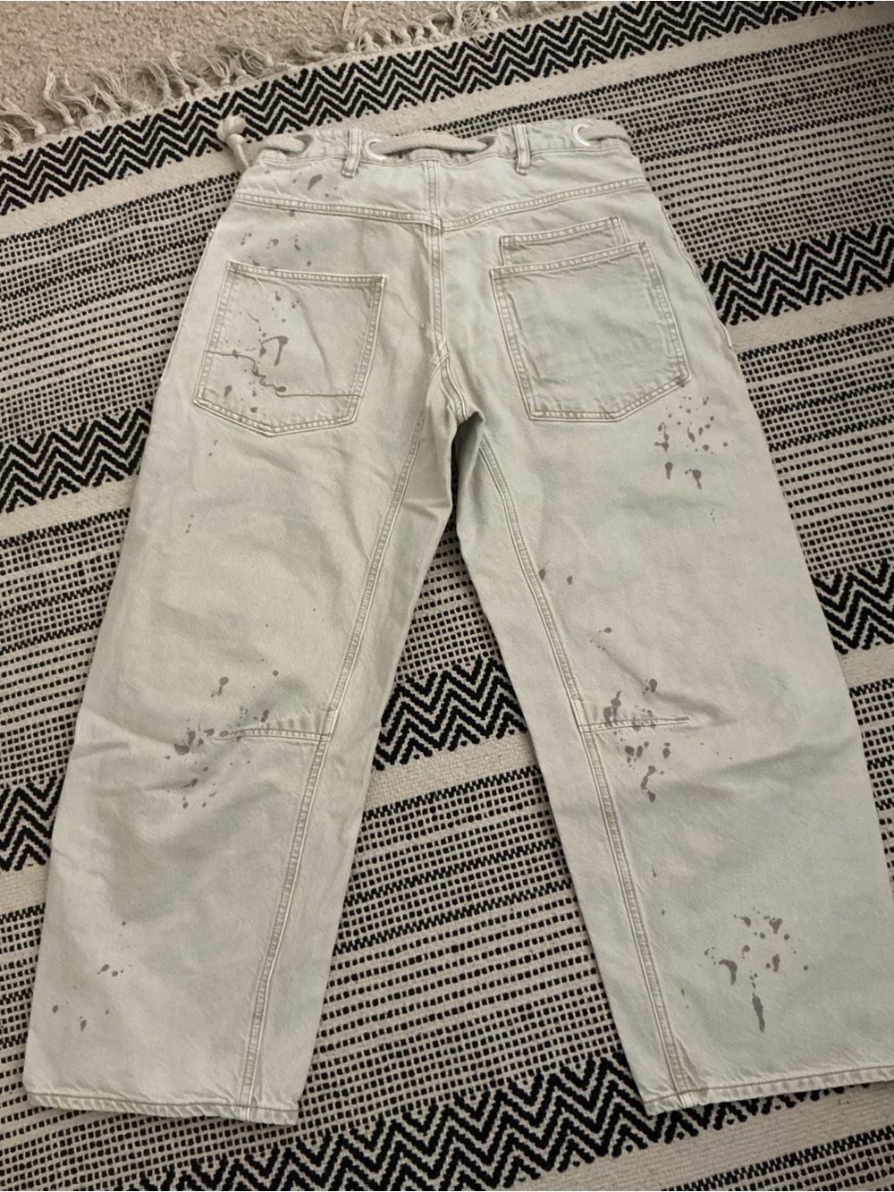 We The Free Moxie Low Slung Pull On Drawstring Barrel Jeans - Picture 5 of 7